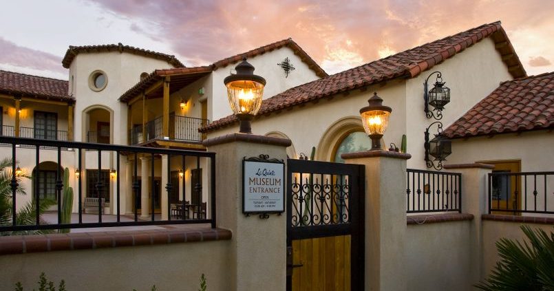 The entrance to the La Quinta Museum, a top thing to do in the Coachella Valley.